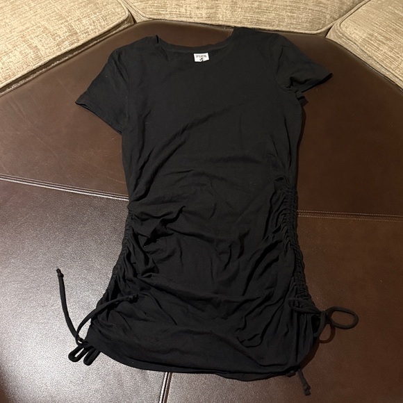 PINK Victoria Secret Black Rutched Dress - Picture 1 of 4
